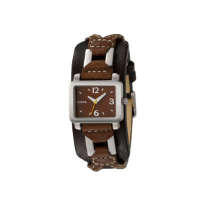 Watch strap Fossil JR1034 Leather Brown 17mm